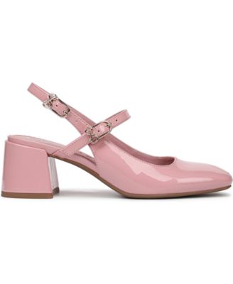 Women's Grace Block Heel Slingback Mary Jane Pumps