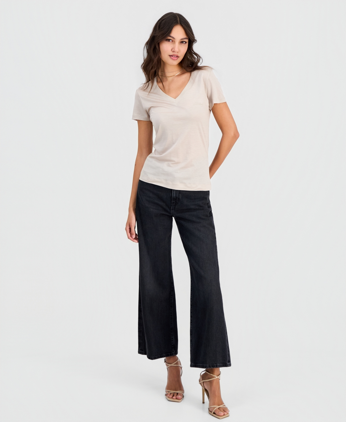 Guess Women's V-Neck Short-Sleeve T-Shirt