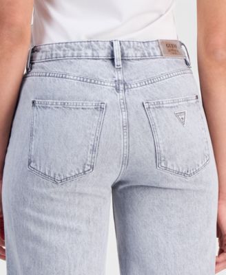 Women's Cotton High-Rise Wide-Leg Jeans