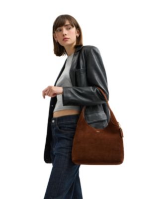 Brooklyn Medium Suede Shoulder Bag 28