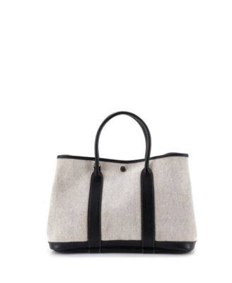 30 Garden Party Tote Toile and Leather