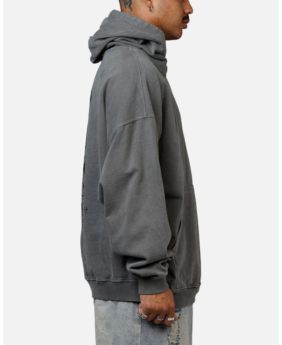 Saint Morta Men's Lost Souls Premium Hoodie Washed Charcoal