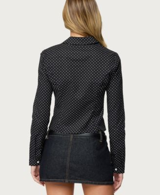 Women's Ilia Polka Dot Button Up Shirt