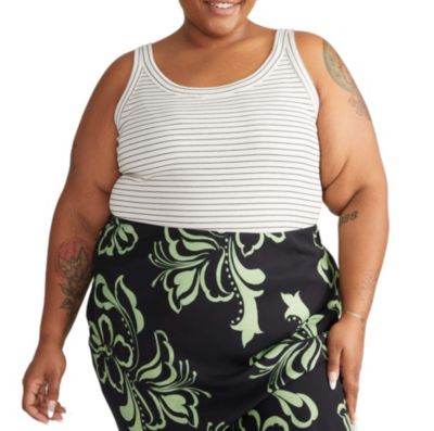 Plus Size Ribbed Tank