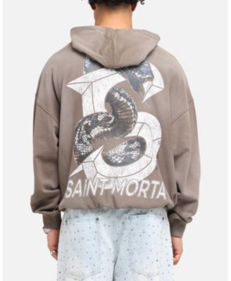 Men's Gothic Distressed Zip Hoodie