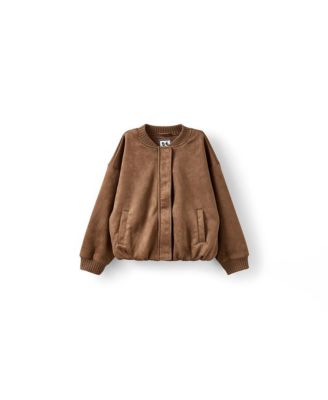 Girls Oversized Bomber Jacket
