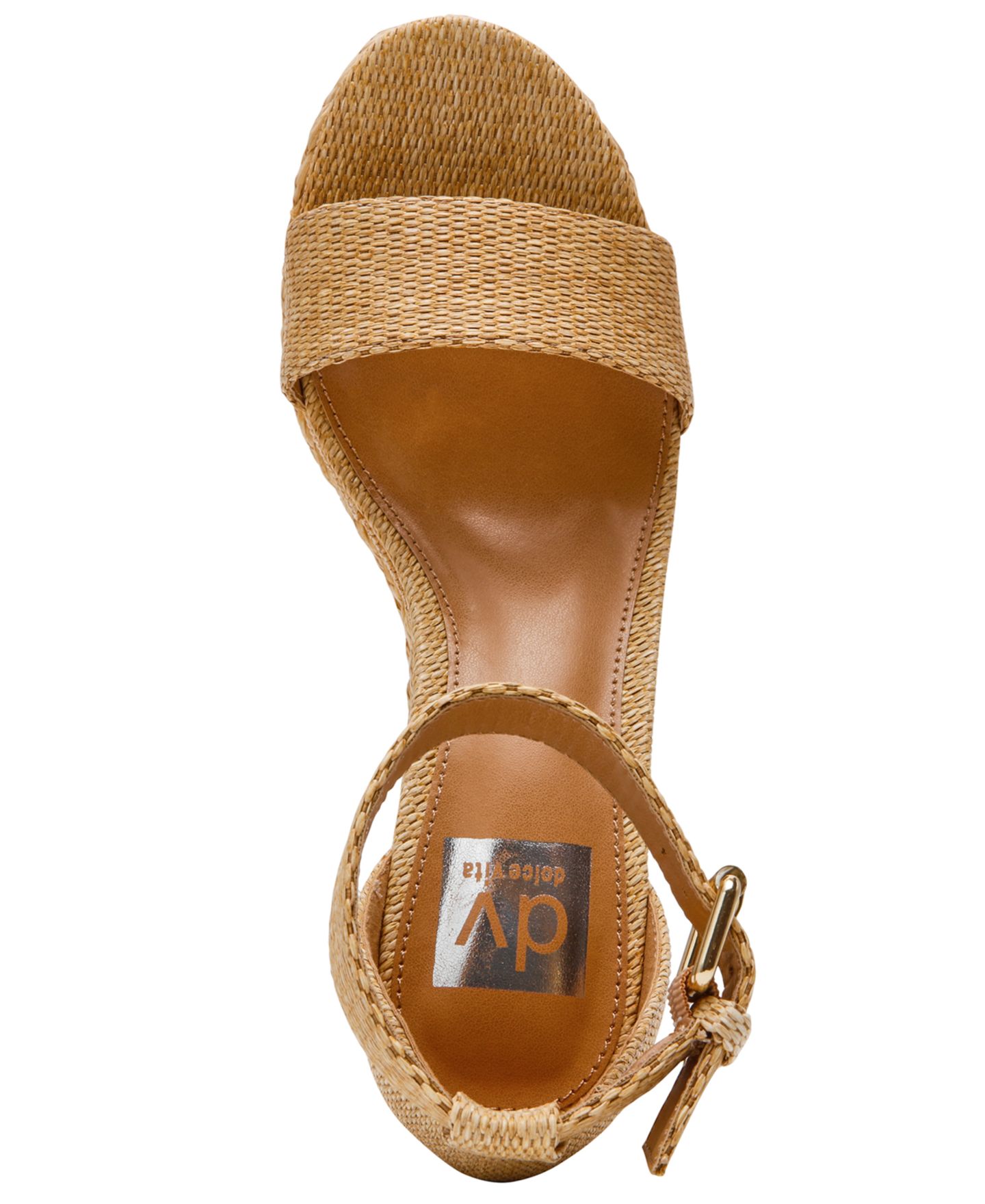 Женские сандалии DV Dolce Vita Tammara Ankle-Strap Platform Espadrille Wedge, цвет: Raffia — фото 4