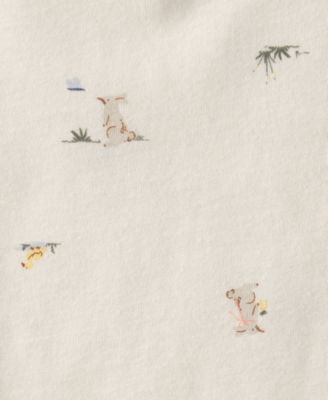 Baby Girls' Easter Bunny Round Neck Bodysuit and Jumper, 2-Piece Set