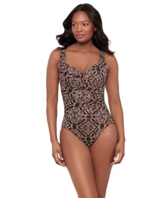 Women's Surplice Neck One-Piece Swimsuit