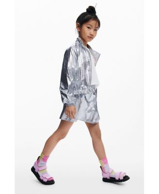 Girls Girls's Reversible silver jacket