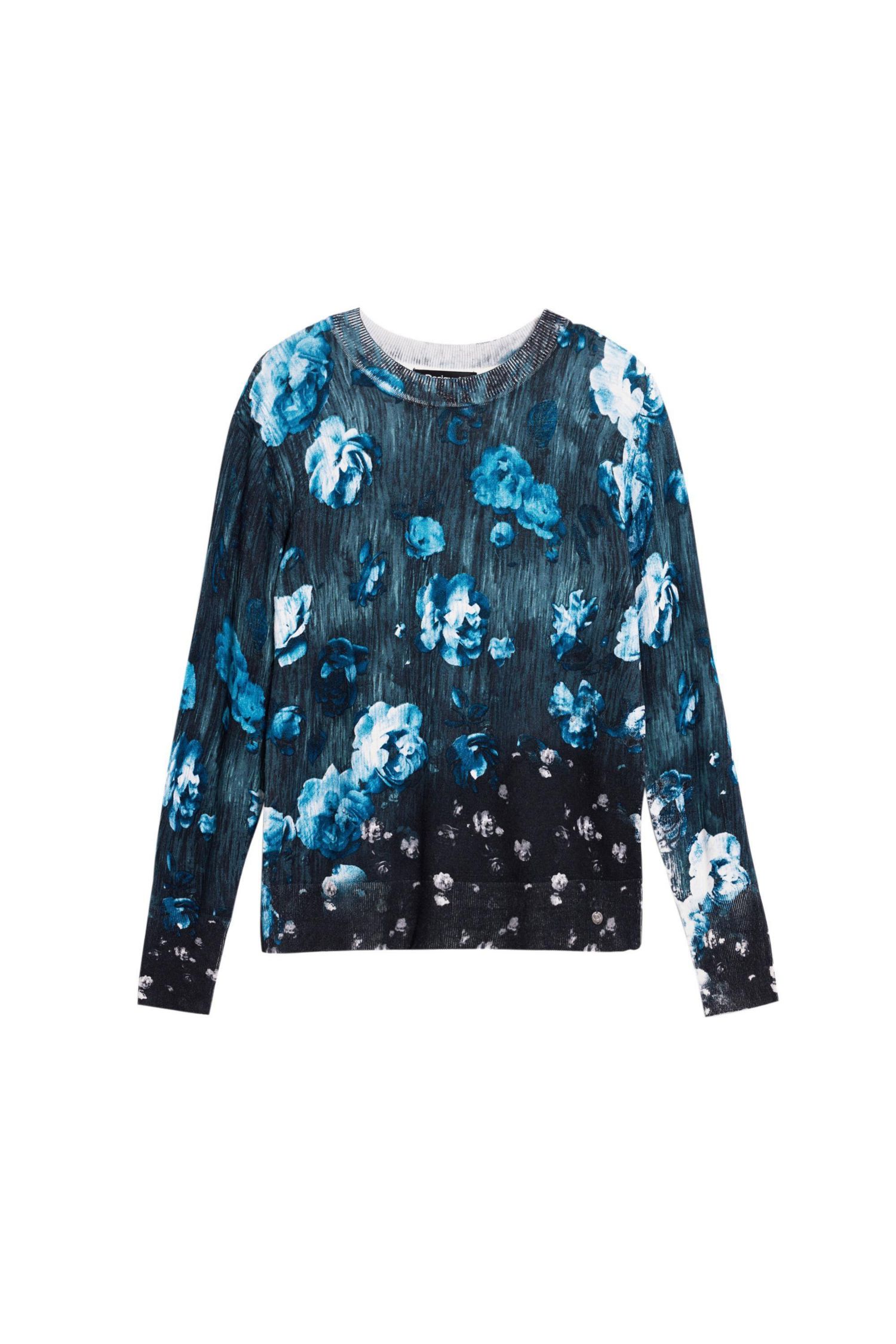 Women's Fine Floral Sweater