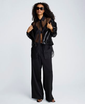 Women's Satin Wide Leg Pants