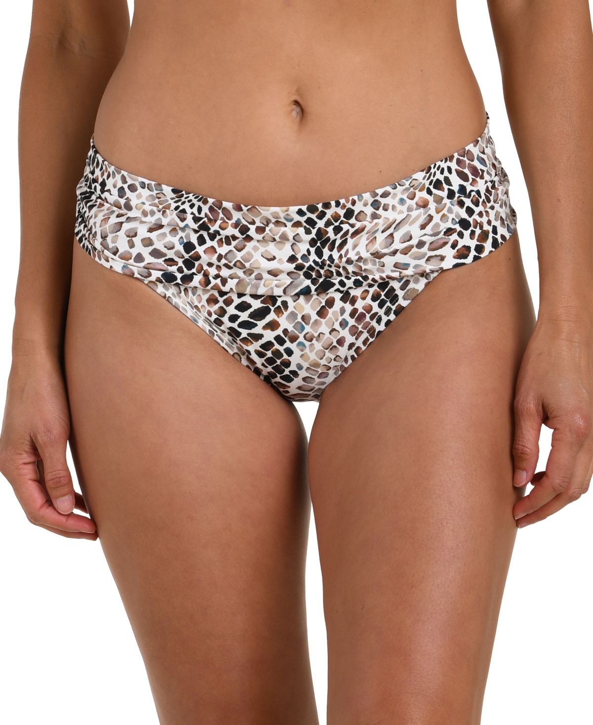 La Blanca Women's Wild Whispers Shirred Band Hipster Swim Bottoms