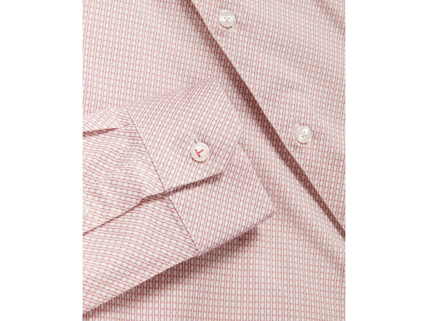 Мужская рубашка Ted Baker Olweno Long-Sleeve Shirt, цвет: Розовый — фото 6