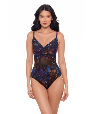 Women's V-Neck One-Piece Swimsuit