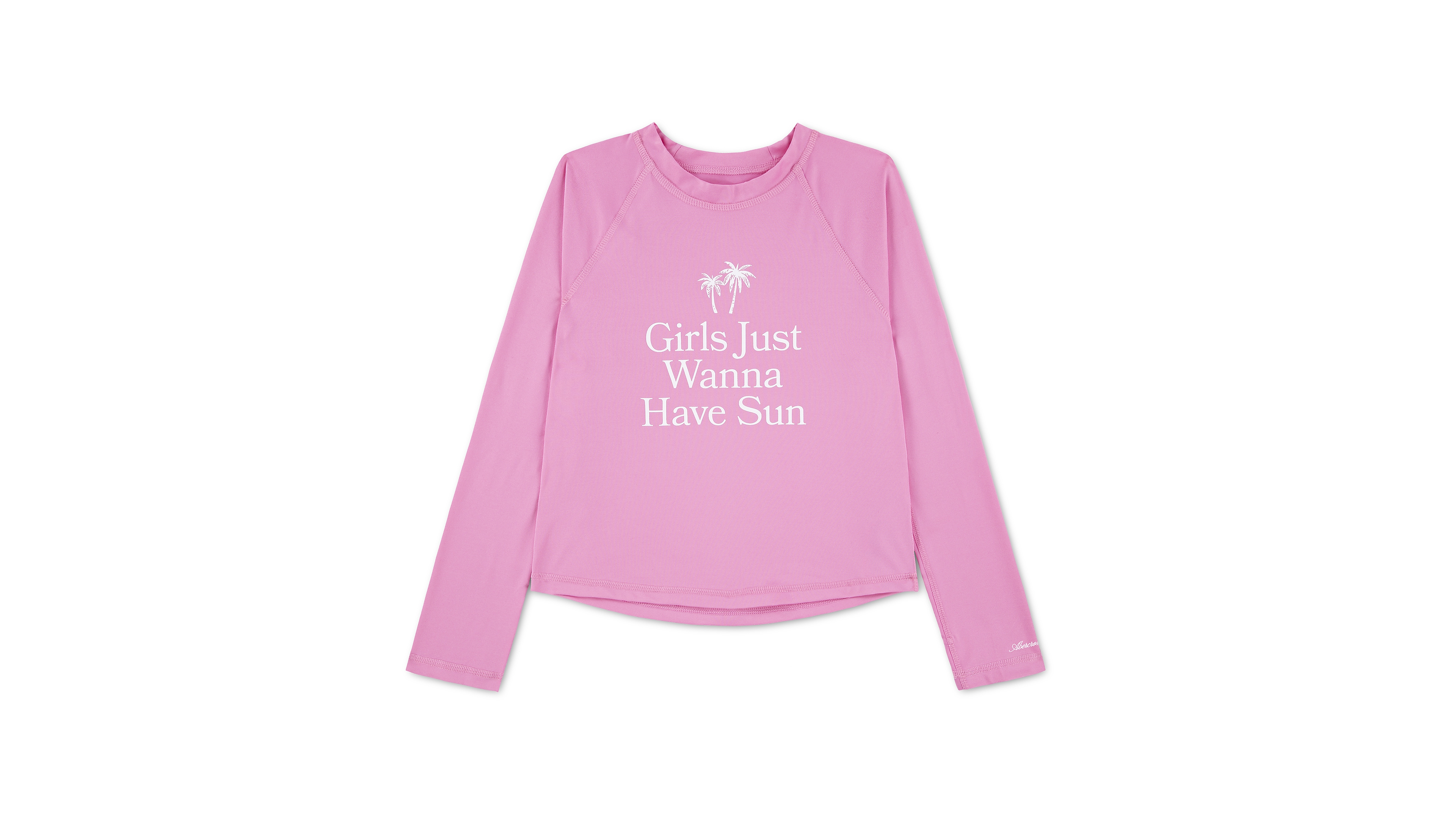 abercrombie kids Girls' 5-17 Graphic Long-Sleeve Rash Guard