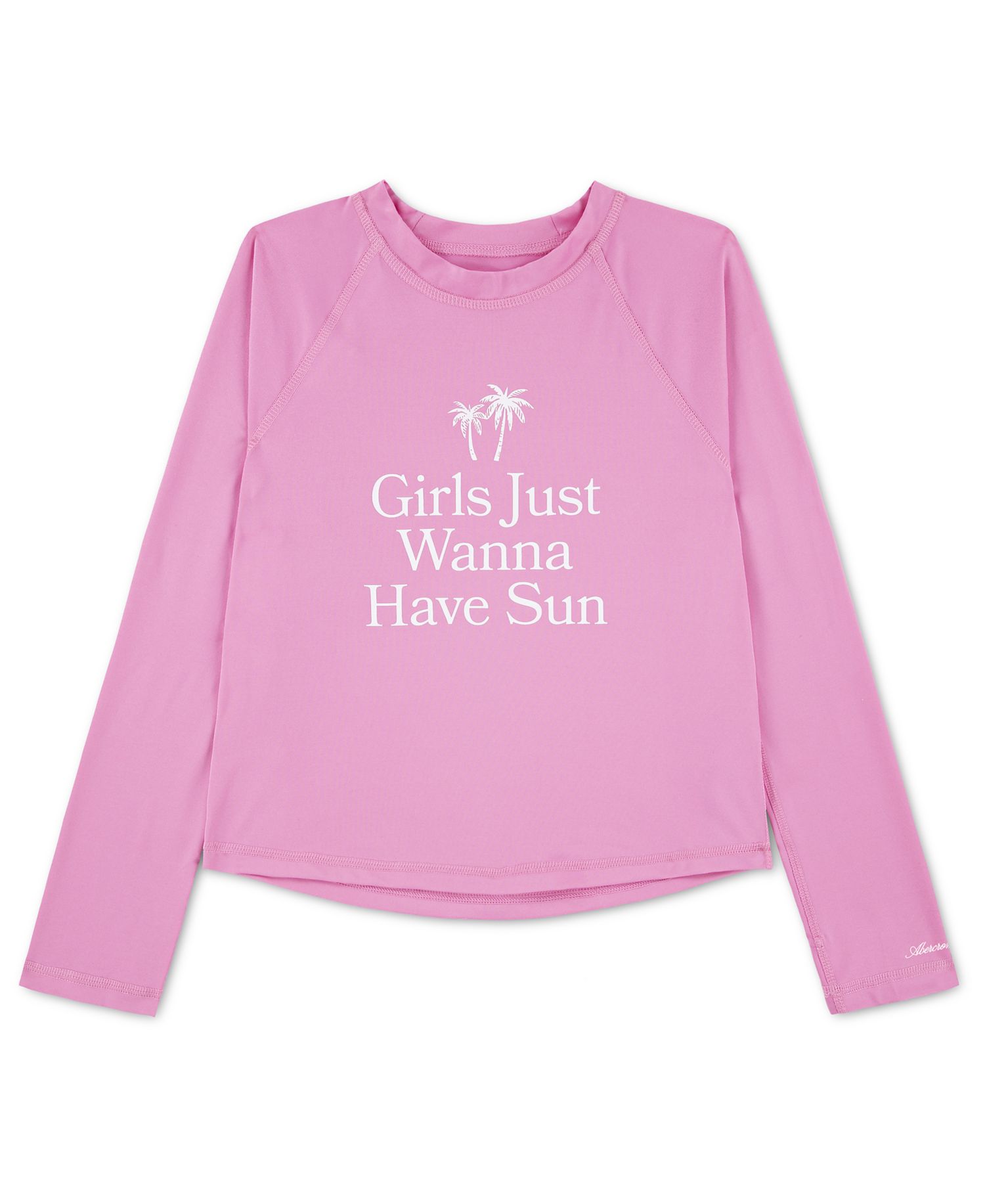 Girls' Graphic Long-Sleeve Rash Guard