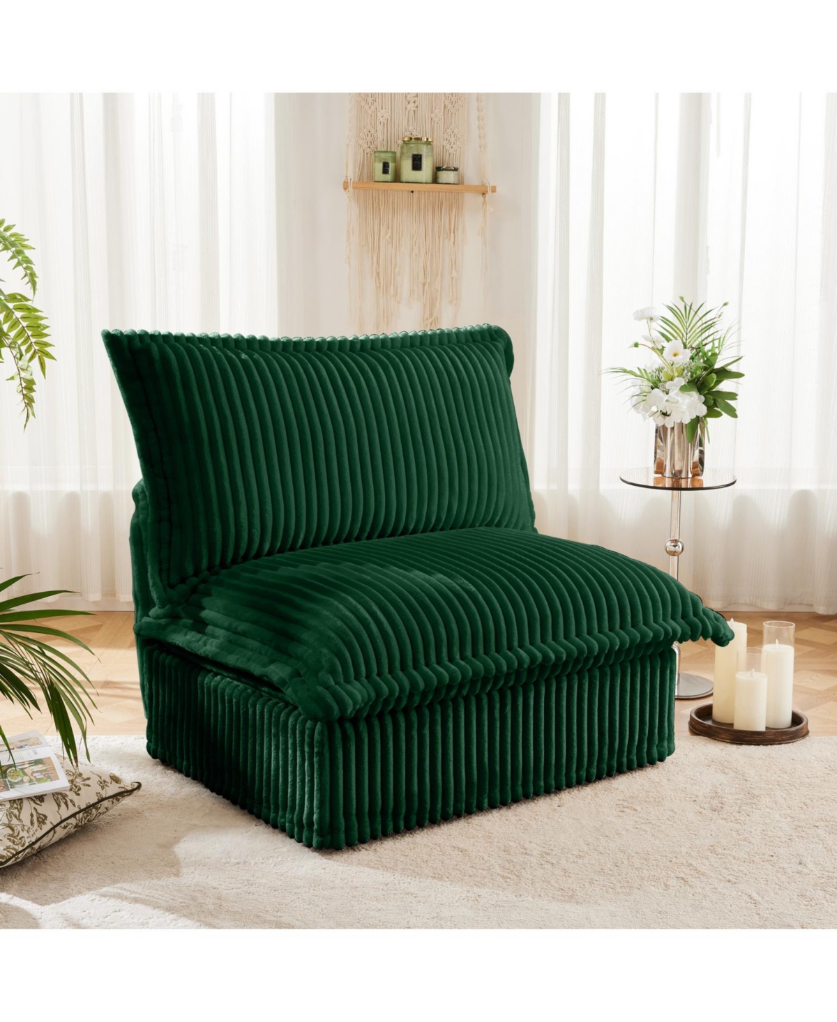 Streamdale Furniture Koala Armless Sofa - Green