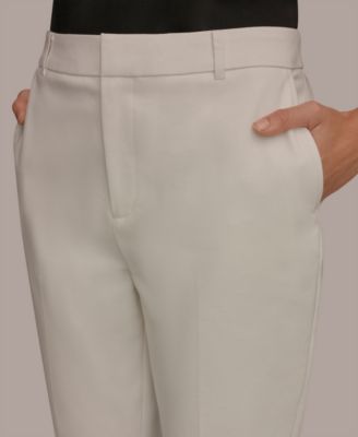 Women's Flat-Front Stretch Double-Layer Pants