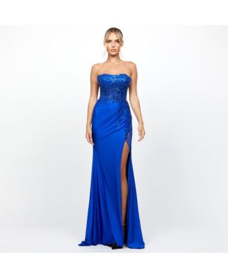 Women's Madeleine Strapless High Split Gown