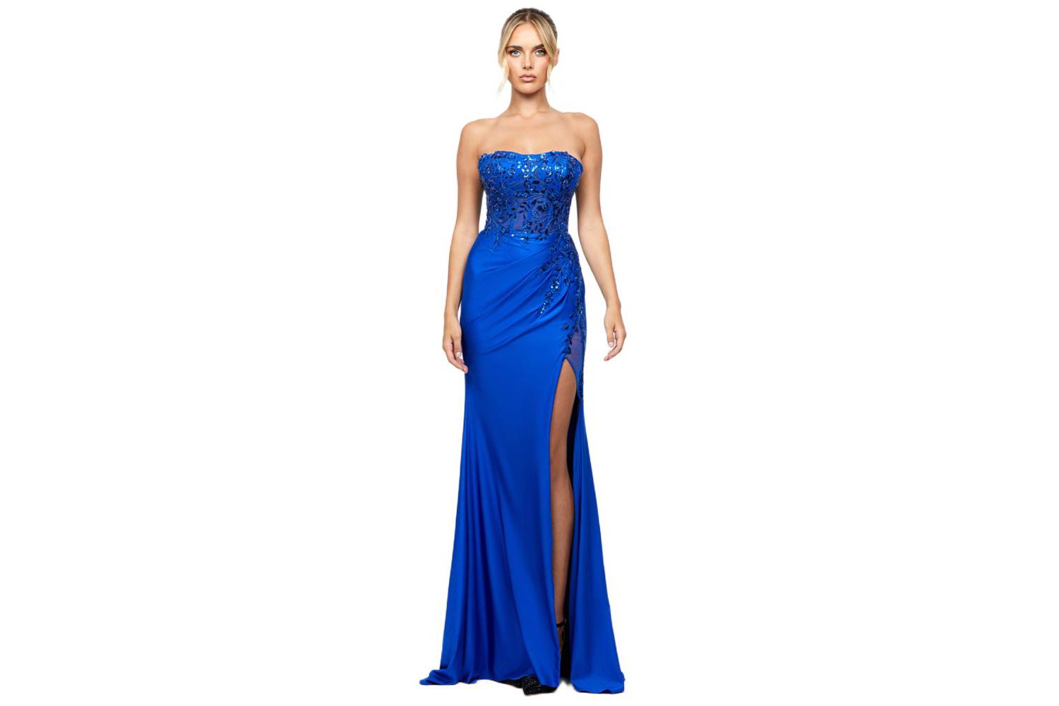 Women's Madeleine Strapless High Split Gown