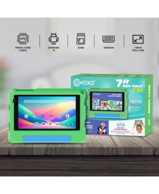 7" A7 Educational Kids Tablet with Epic! and Lingokids 32GB with Parental Controls & Kid-Proof Case
