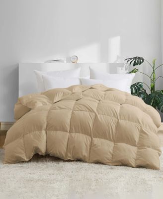 Heavyweight Goose Down Feather Comforter, Full/Queen