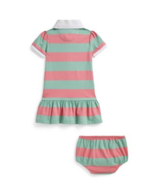 Baby Girls' Striped Rugby Dress and Bloomer