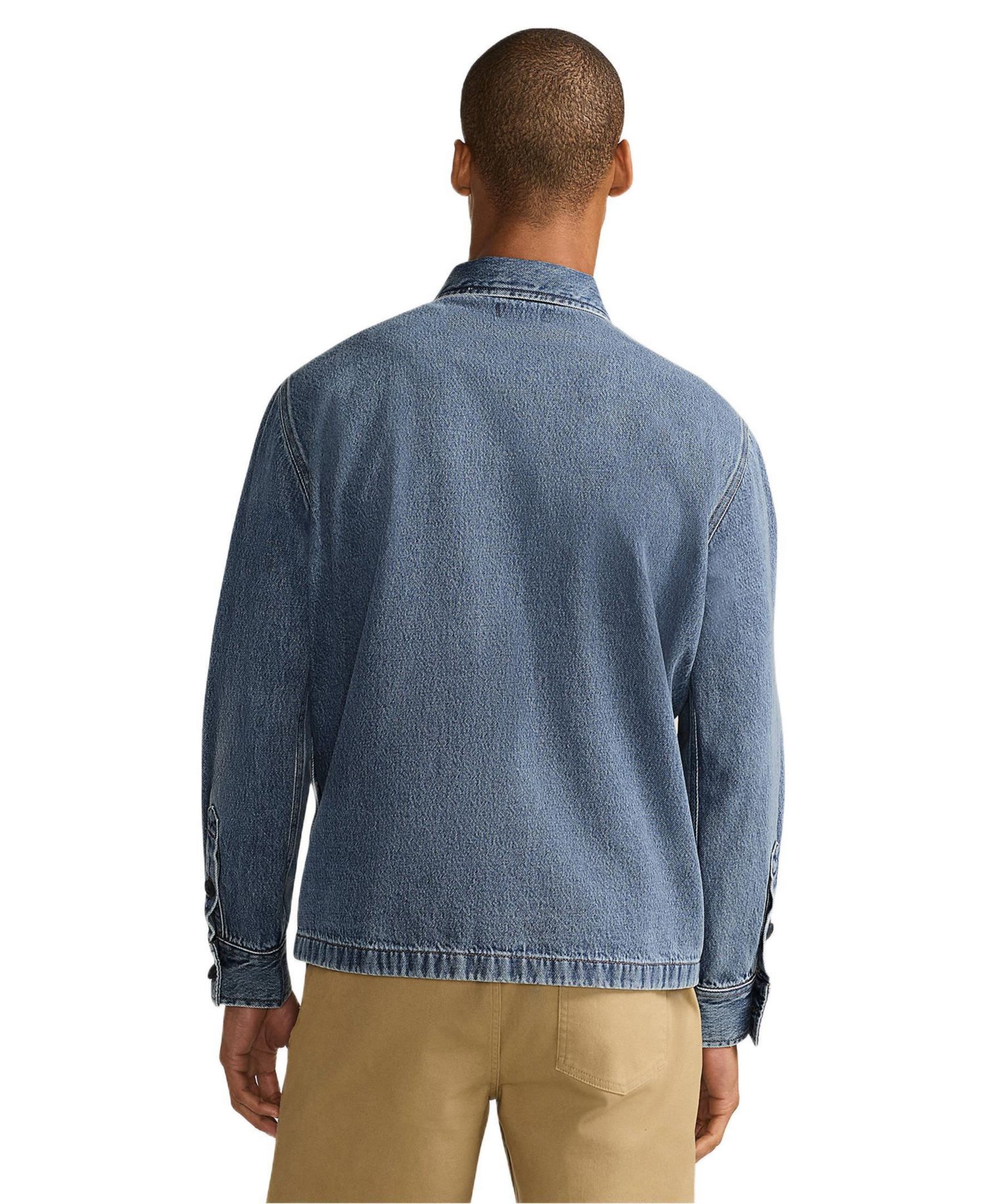 Men's Denim Utility Shirt Jacket