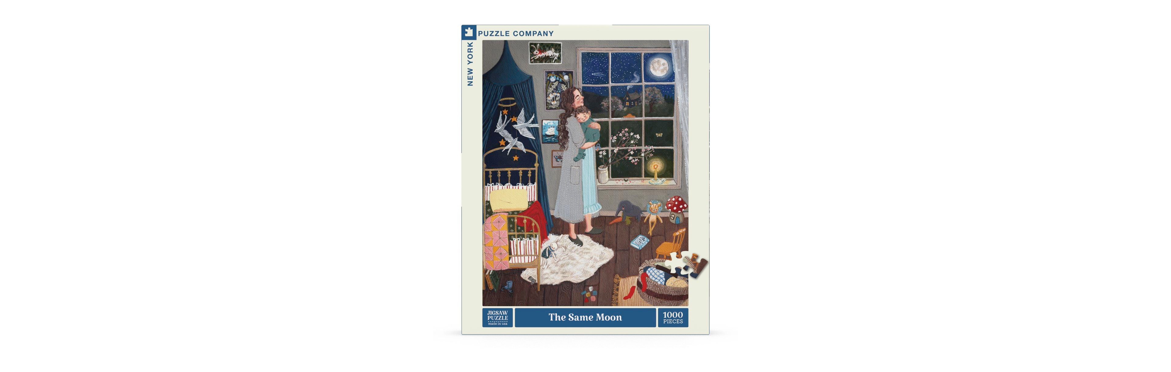 New York Puzzle Company The Same Moon 1000 Piece Puzzle, Ages 14+