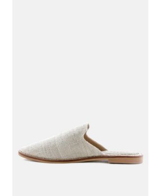 Womens Lia Handcrafted Canvas Mules