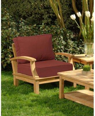 Outdoor Patio Chair Cushions Set, Sunbrella Fabric Weather-Resistant Outdoor Cushion with Individual Pocket Springs