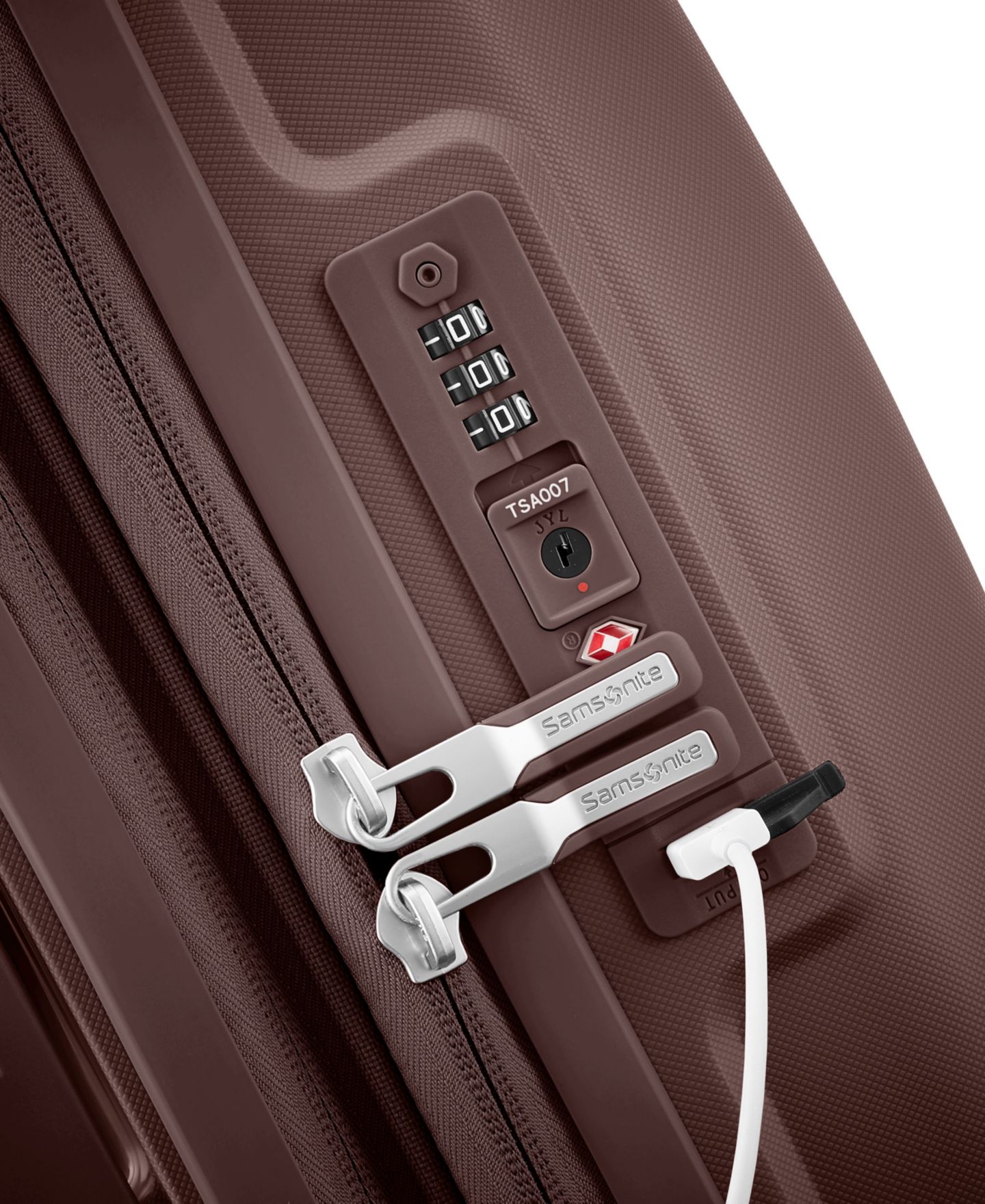 Чемодан Samsonite Outline Pro Carry-On Spinner, цвет: Шоколадный розовато-лиловый — фото 7