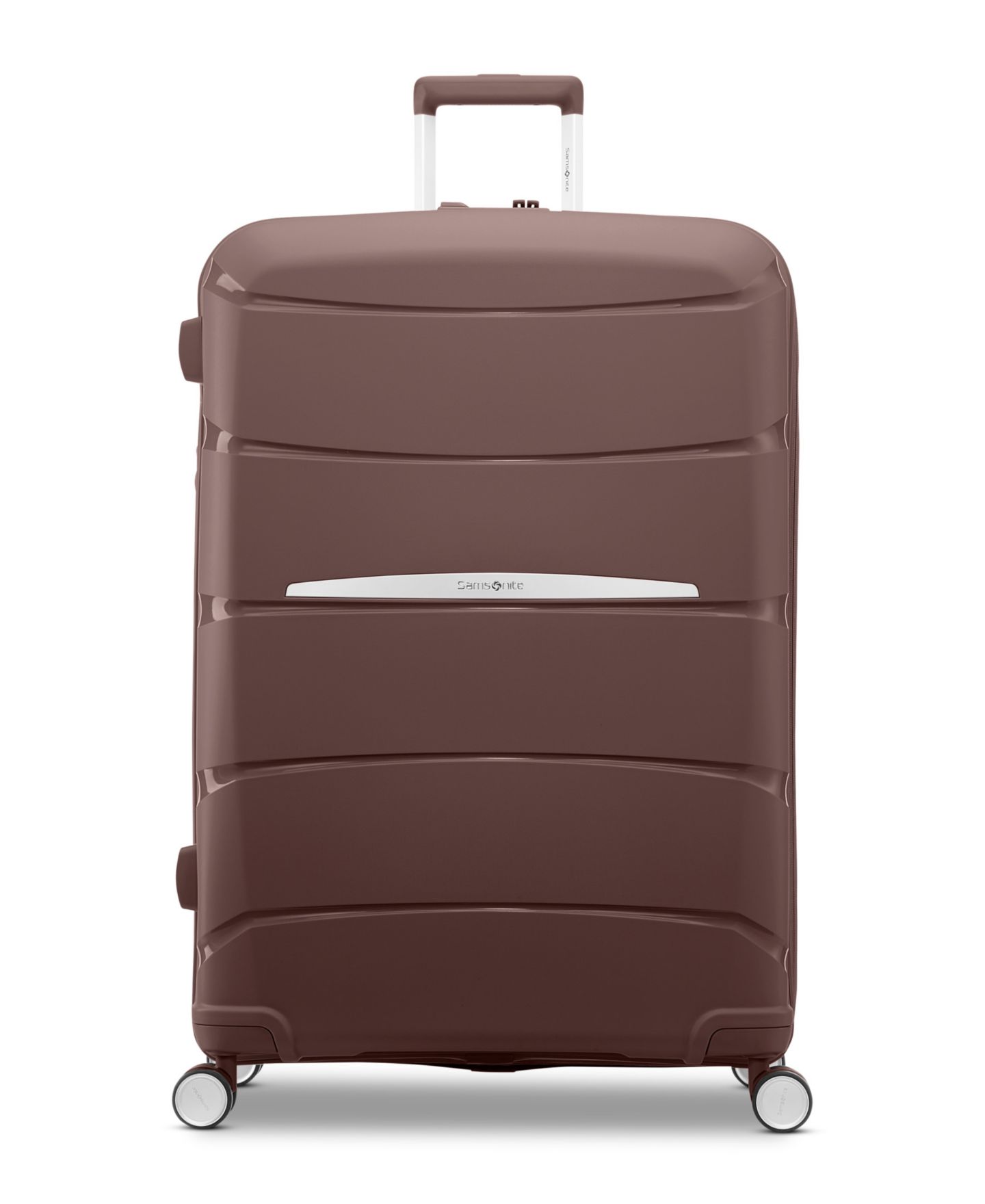 Чемодан Samsonite Outline Pro Large Check-In Spinner, цвет: Шоколадный розовато-лиловый — фото 2