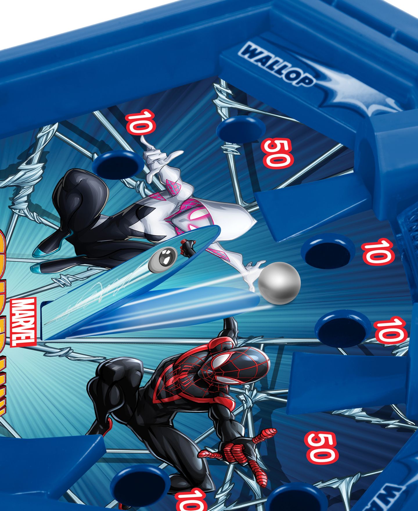 Детская игрушка World Tech Toys Spider-Man Mini Tabletop Pinball Game, Ages 4+ — фото 5