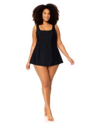 Plus Size Trendy Underwire Swim Dress
