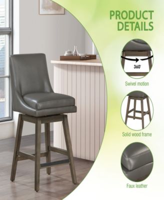 27" Fabric Allingham Swivel Counter Stool