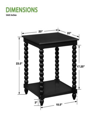 23.5" Wood Elise End Table