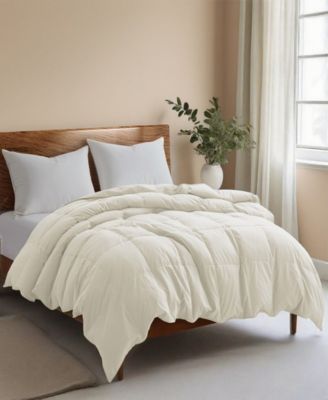All Season Ultra Soft Goose Down Fiber Comforter, Full/Queen