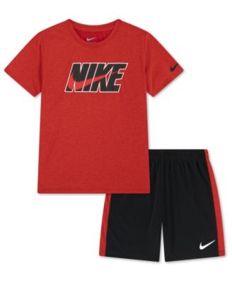 Boys' 4-7 Dri-FIT Dropset T-Shirt and Shorts, 2-Piece Set