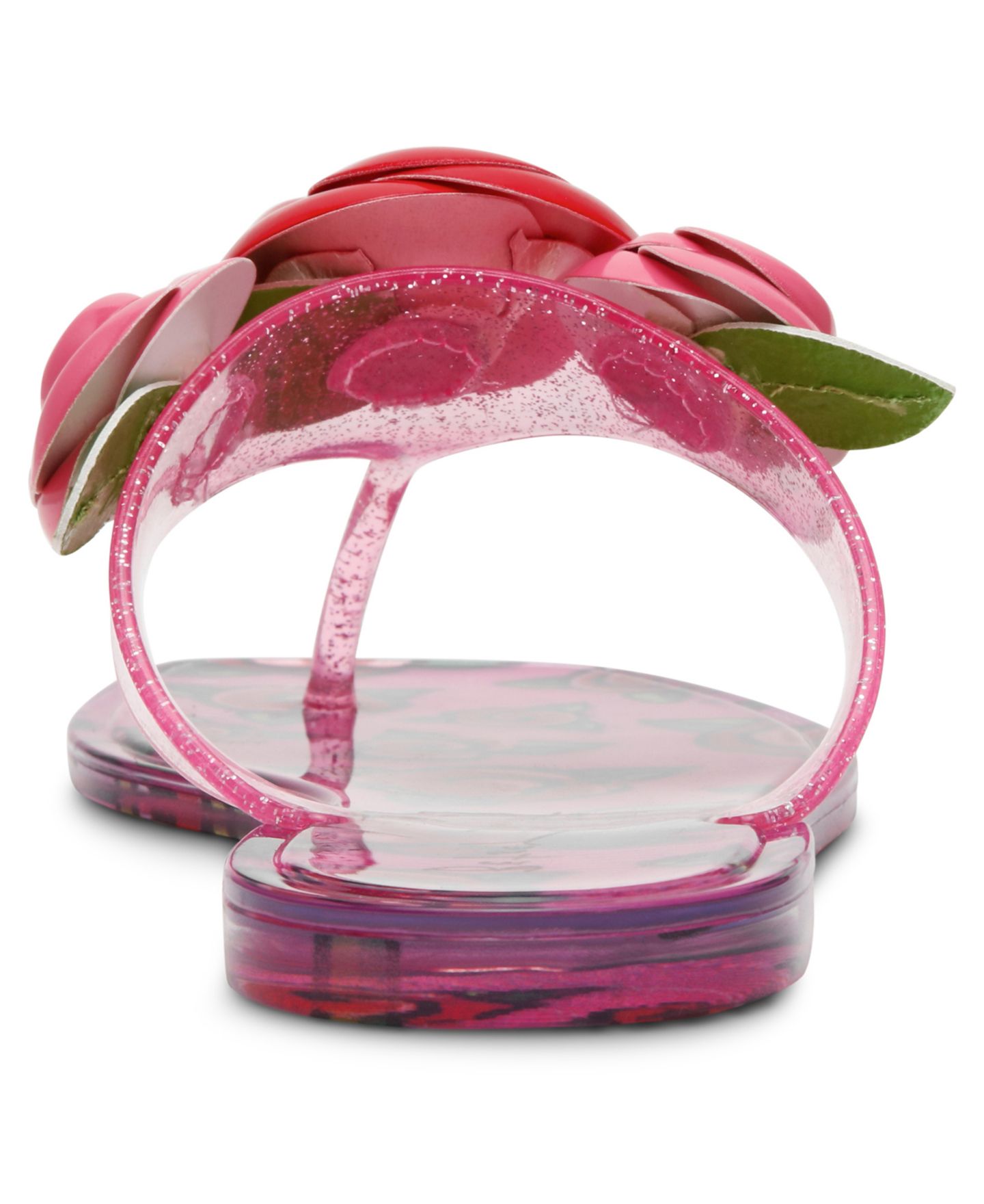 Женские сандалии Betsey Johnson Trenten Rose Jelly Thong, цвет: Фуксия розовый — фото 3