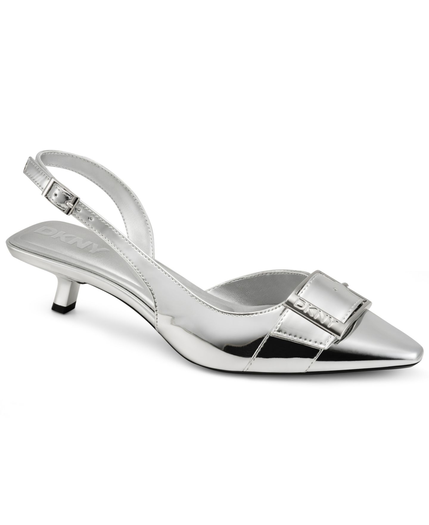 Женские туфли DKNY Naylor Slingback, цвет: Серебряный — фото 1