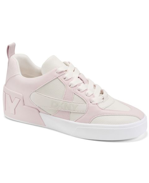 Женские кроссовки DKNY Magdelena Lace-Up, цвет: Белый / Розовый