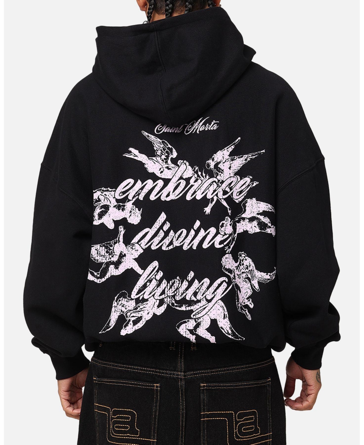 Saint Morta Men's Divine Living Hoodie Black