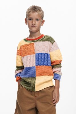 Boys Boys's Knit sweater with patches