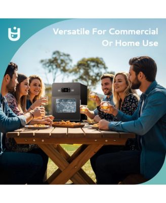 22Lbs/24H Countertop Craft Ball Shaped Ice Maker Machine in Black with 5.5lbs Ice Storage