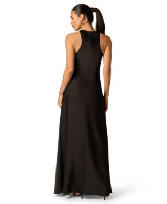 Women's Stretch Halter Neck Ball Gown