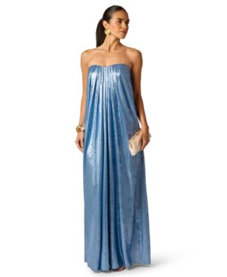 Women's Foiled Strapless Ball Gown