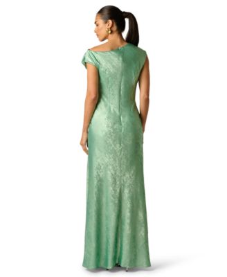 Women's Foiled Off-The-Shoulder Ball Gown