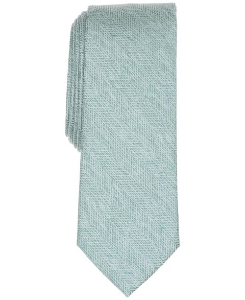 Мужские галстуки Bar III Melange Chevron Solid Tie, цвет: Аквамариновый